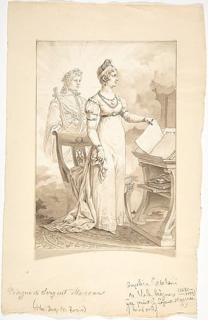 Portrait of Angelica Catalani de Valabrègue, by Antoine Louis François Sergent Marceau