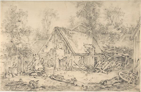 A Cottage, by François Boucher