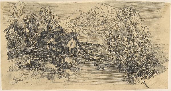 The Farm, by Rodolphe Bresdin