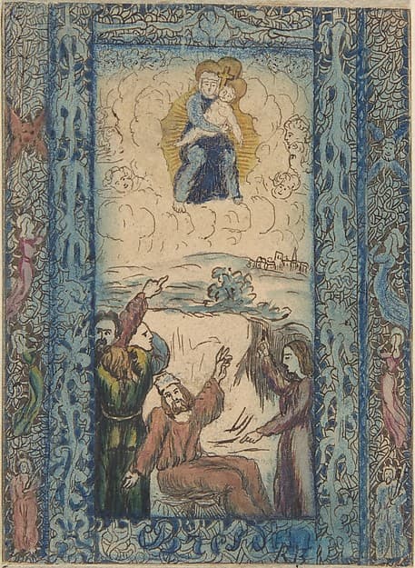 Design for a Stained Glass Window, by Rodolphe Bresdin