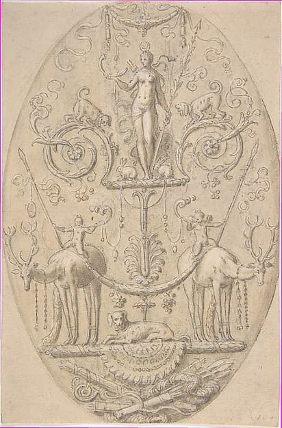 Diana with Attributes of the Hunt, by Antoine Caron