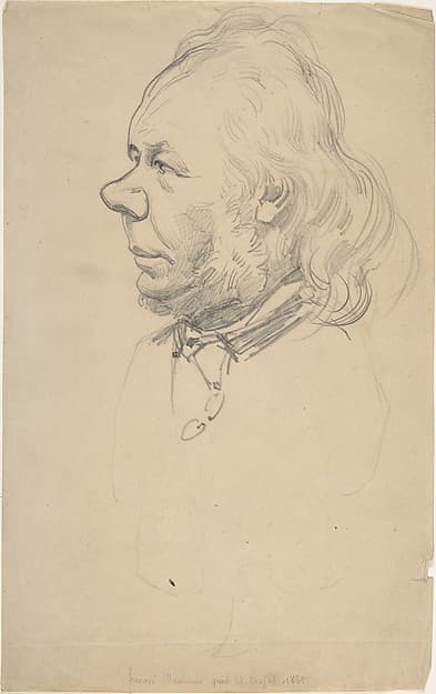 Portrait of Honoré Daumier, by Etienne Carjat