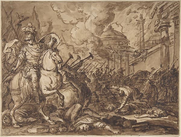 Ulysses Entering Troy with the Death of Astyanax, by Giuseppe Piattoli
