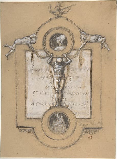 Design for a Frontispiece, by Albert-Ernest Carrier-Belleuse