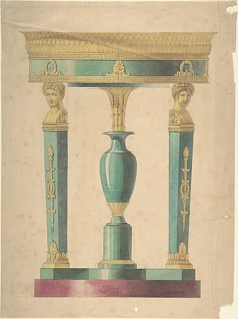 Design for a Table, by Adrien Louis Marie Cavelier