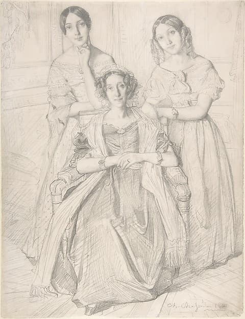 The Baroness Duperré and Her Daughters, by Théodore Chassériau