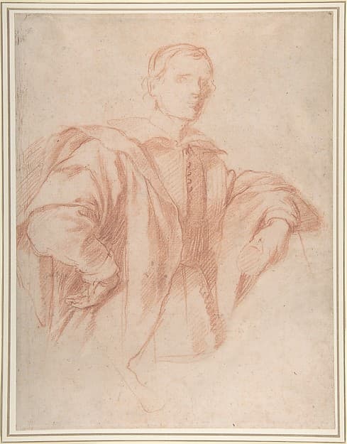Study for a Portrait of a Man, by Guillaume Courtois