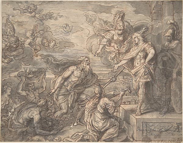 Neptune and other Marine Deities Paying Homage to Louis XIV, by Michel Corneille the Younger