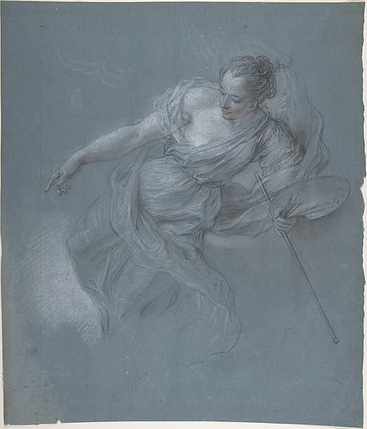 Allegorical Figure of Painting, by Charles Antoine Coypel
