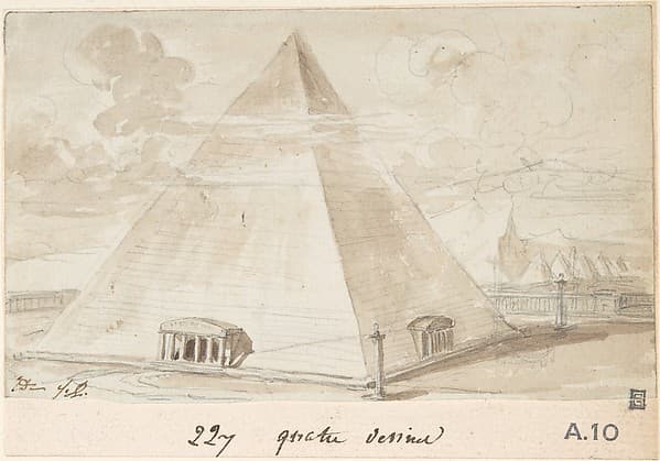 Study of a Pyramid, by Jacques Louis David