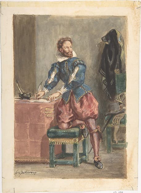 Mathurin Régnier, by Eugène Delacroix