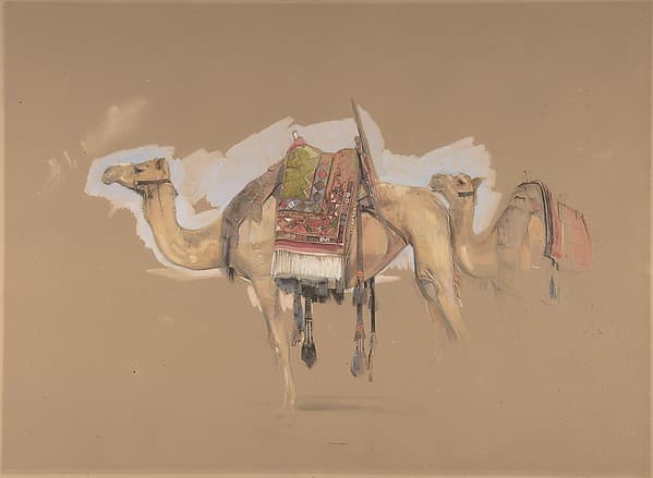 Two Camels, by John Frederick Lewis