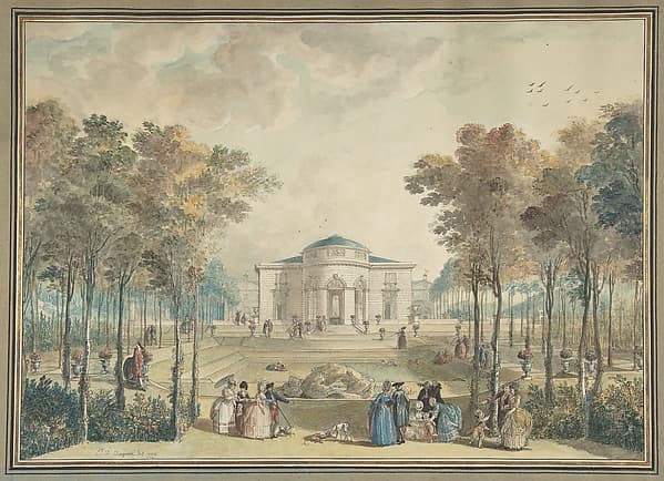 The Garden Façade of Bagatelle, by Jean Démosthène Dugourc