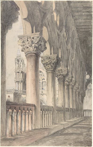 Loggia of the Ducal Palace, Venice, by John Ruskin