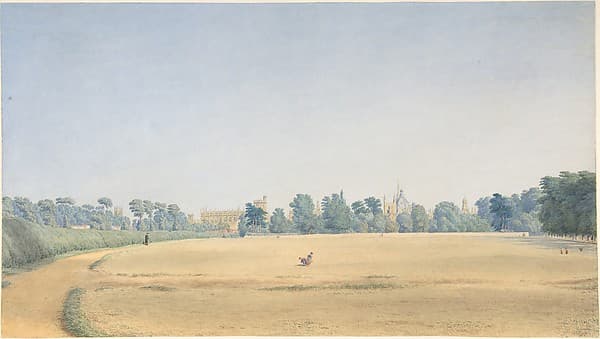 View of University Park looking towards New College, Oxford, by William Turner of Oxford