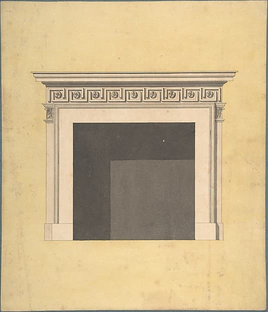 Design for a Chimneypiece, by John Yenn