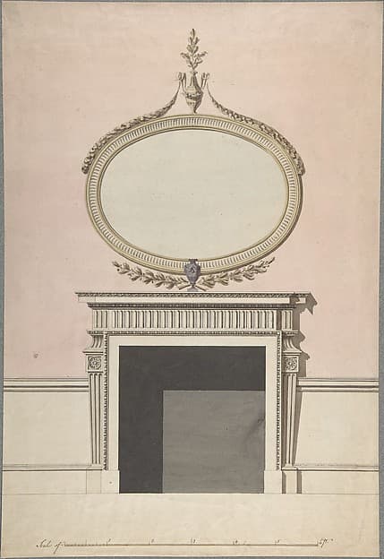 Design for a Chimneypiece, by John Yenn
