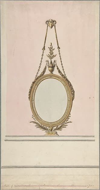 Design for an Oval Mirror, by John Yenn