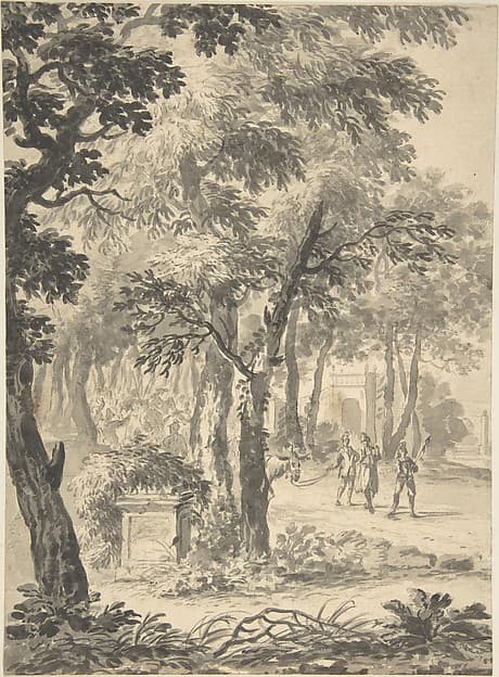 Picturesque Landscape, by Anonymous, British, 18th century