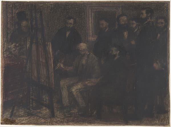 Manet's Studio in the Batignolles, by Henri Fantin-Latour