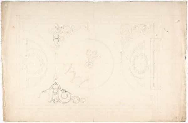 Design for a Ceiling, by Anonymous, British, 18th century