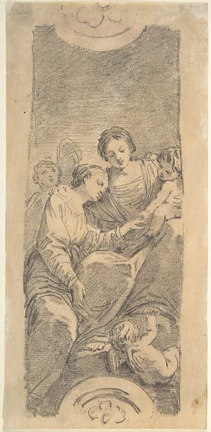The Mystic Marriage of Saint Catherine, by Jean Honoré Fragonard