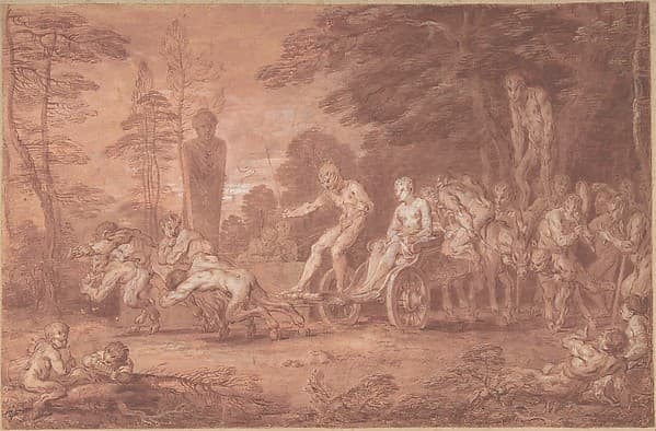 The Stalled Procession, by Claude Gillot