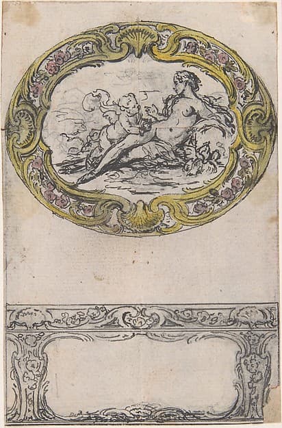 Design for an Oval Gold Box, by Hubert François Gravelot