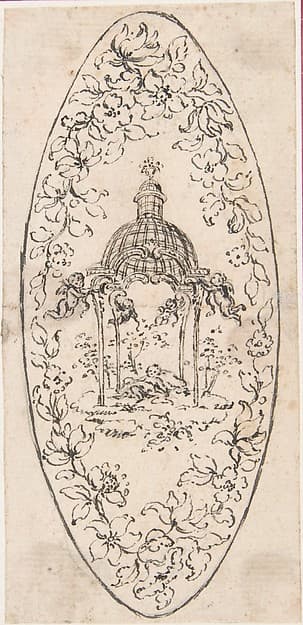 Design for a Navette, by Hubert François Gravelot