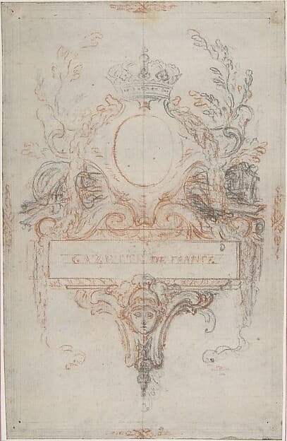 Design for the Headpiece of the "Gazette de France", by Hubert François Gravelot
