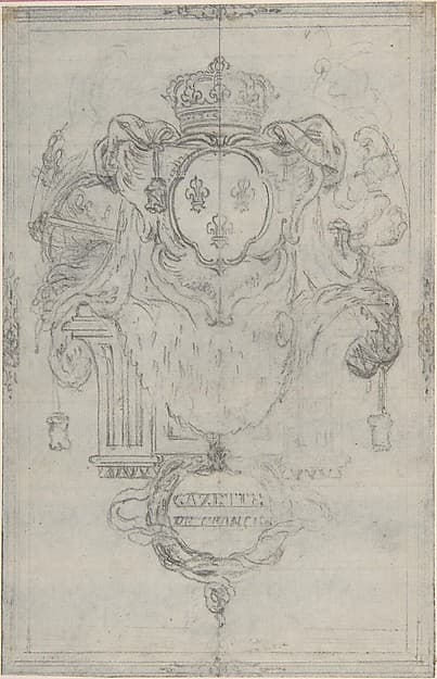Design for the Headpiece of the "Gazette de France", by Hubert François Gravelot