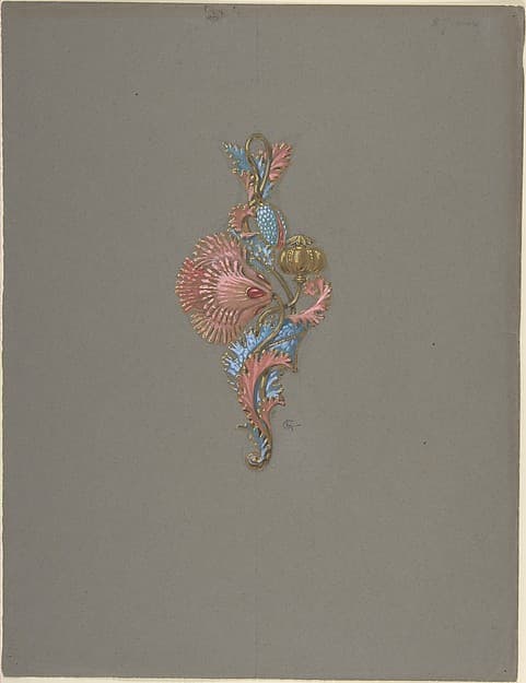 Design for a Pendant, by Eugène-Samuel Grasset