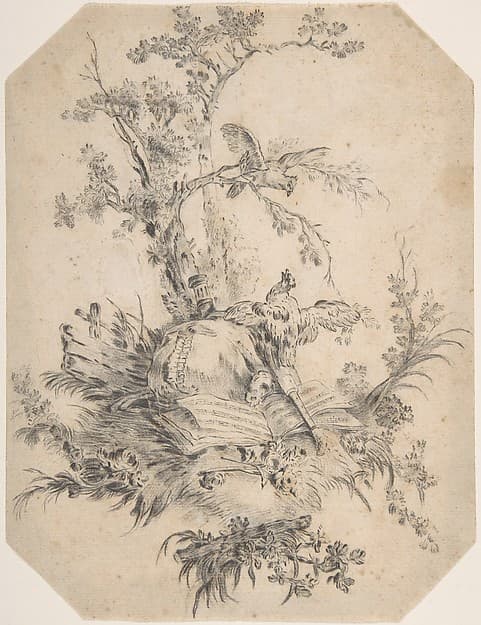 Study for a Pastoral Scene, by Jean-Baptiste Huet I