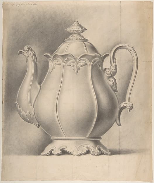 Design for a Tea Pot Removed from the Factory Record Book, by Haviland & Co.