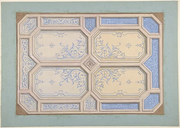 Design for Ceiling, Hôtel Hope, by Jules-Edmond-Charles Lachaise