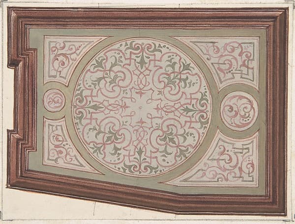 Design for Ceiling, Hôtel Hope, by Jules-Edmond-Charles Lachaise
