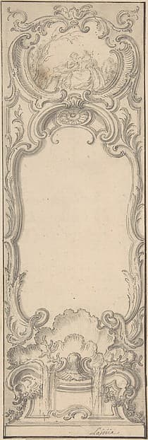 Design for a Folding Screen, by Jacques de Lajoüe