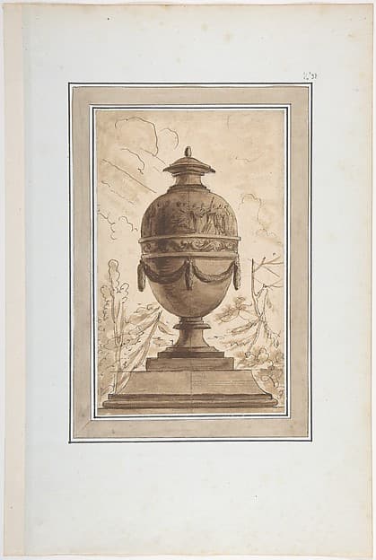Study for a Vase in a Suite of Vase Designs, by Louis Joseph Le Lorrain