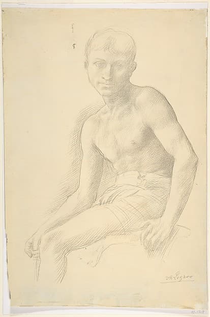 Study of a Figure, by Alphonse Legros