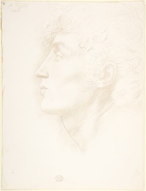 Head of an Irish Girl, by Alphonse Legros