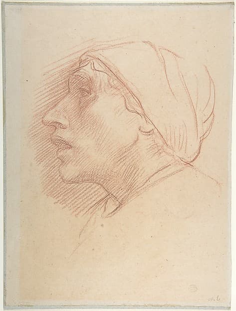 Head of a Woman, by Alphonse Legros