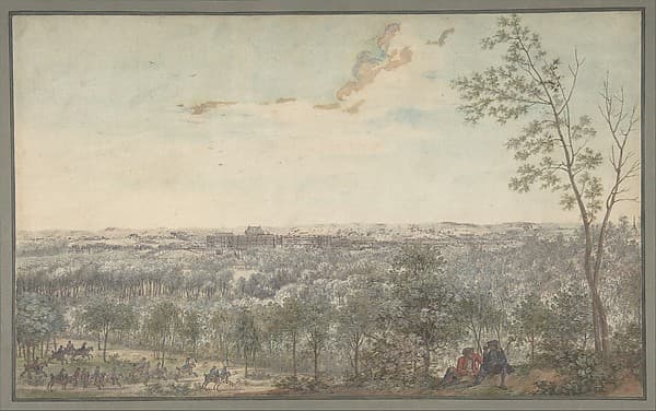 Versailles Seen from the Southwest, by Louis Nicolas de Lespinasse, called the Chevalier de Lespinasse