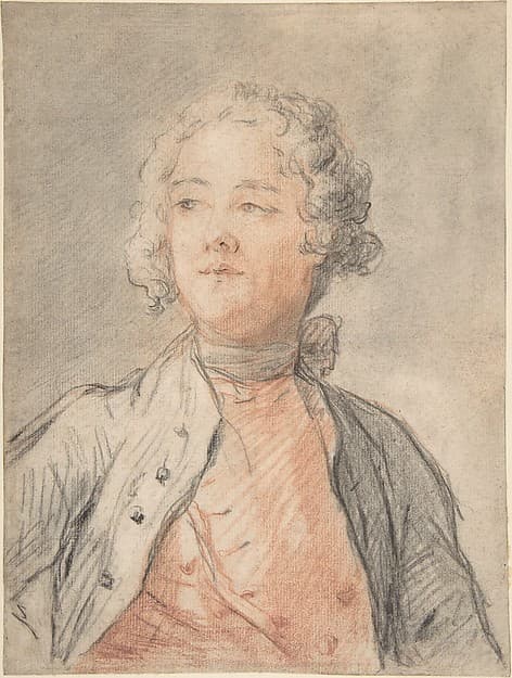 Half-Length Portrait of a Young Man, by Jean Marc Nattier