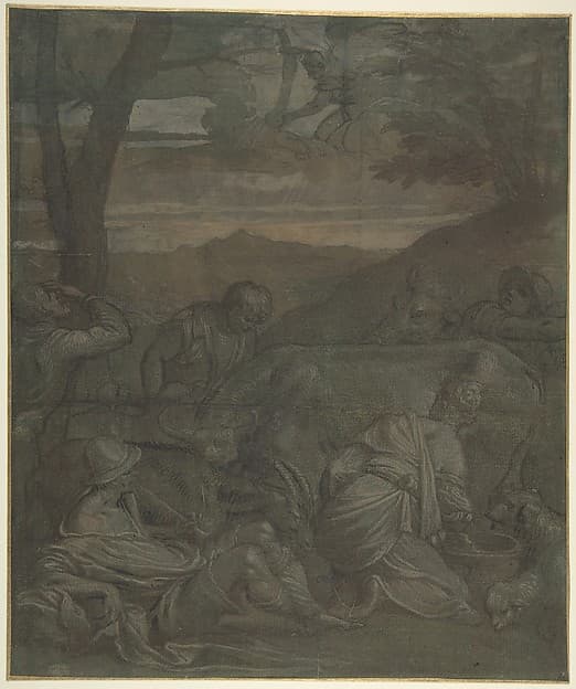 The Annunciation to the Shepherds, by Jacopo Bassano (Jacopo da Ponte)