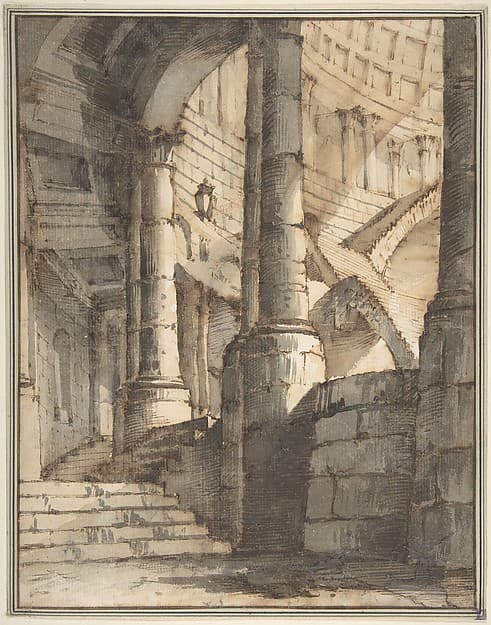 Framed Design for a Stage Set, by Mauro Berti