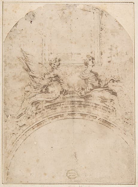 Seated Figures of Saint Ursula and Saint Cecilia, by Gian Lorenzo Bernini