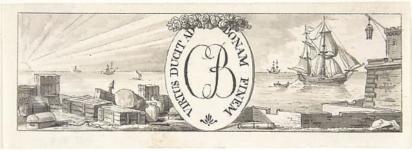 Design for a Vignette: Harbor Scene, by Charles Percier