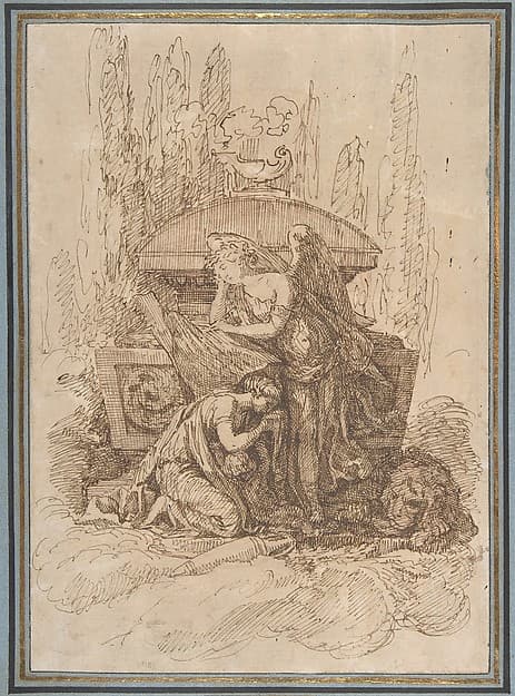 Landscape with a Memorial Scene, by Ennemond Alexandre Petitot