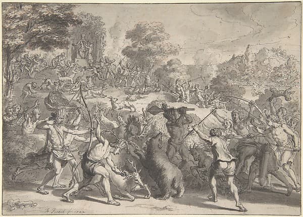 Mexican Sacrifice to the God of Hunting, by Bernard Picart
