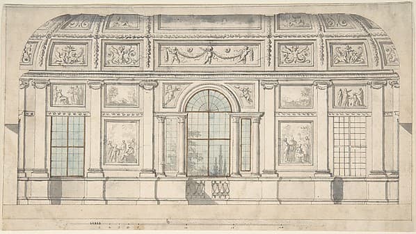 Design for an Architectural Interior, by Pierre Nicolas Ransonnette